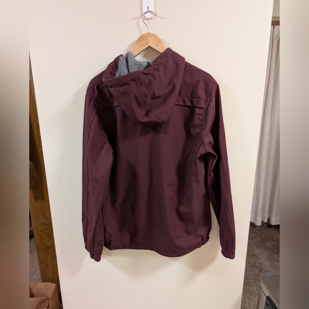 Nomad Softshell Hooded Jacket Lined Maroon Men’s … - image 7